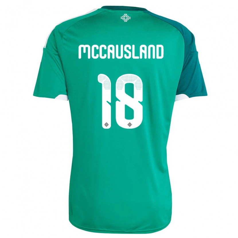 Danxen Kid Northern Ireland Ross Mccausland #18 Green White Home Jersey 26-28 T-Shirt