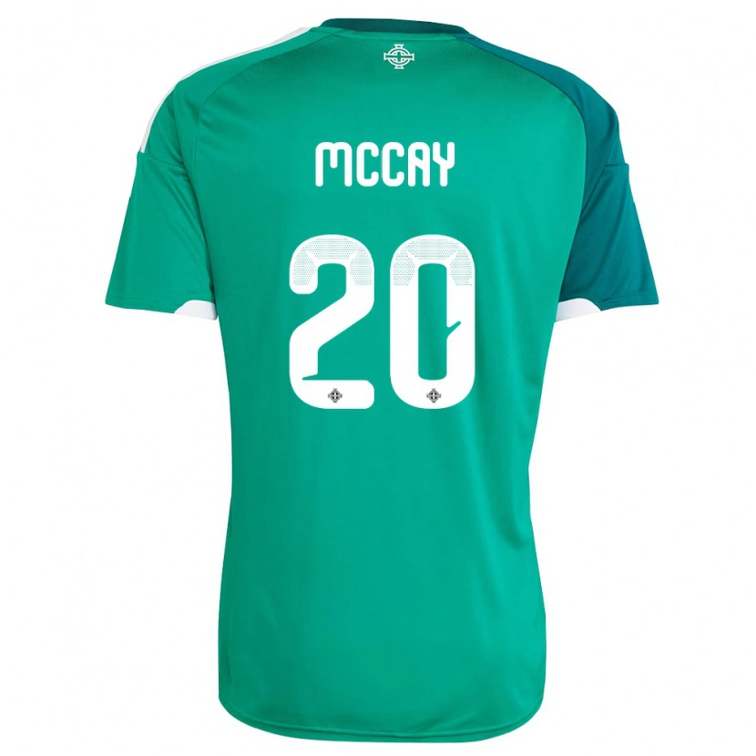 Danxen Kid Northern Ireland Callum Mccay #20 Green White Home Jersey 26-28 T-Shirt