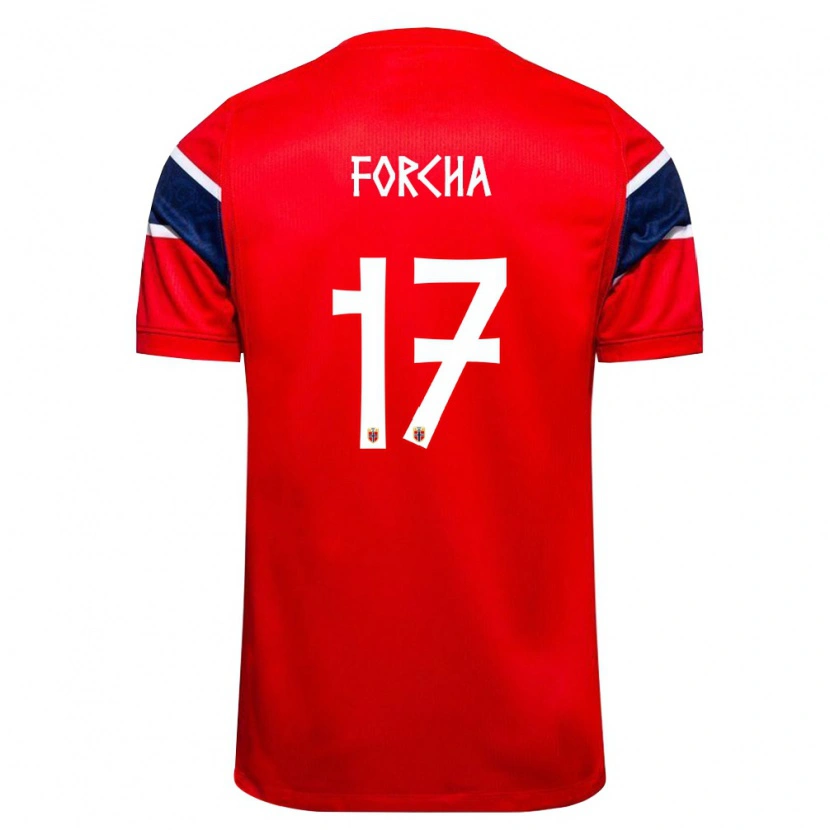 Danxen Kid Norway Even Forcha #17 Red Navy White Home Jersey 26-28 T-Shirt