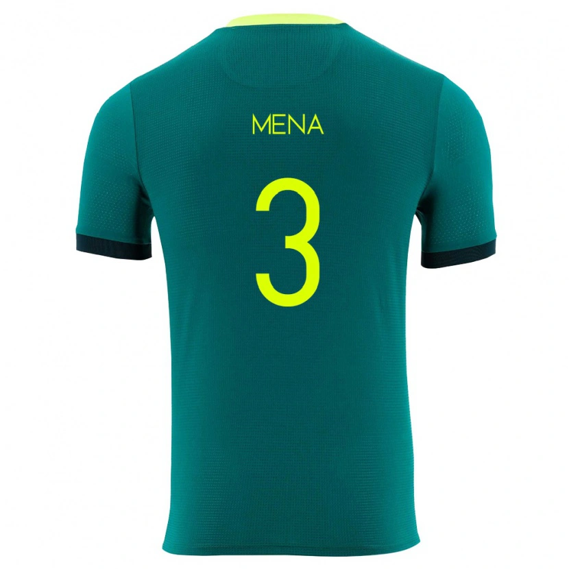 Danxen Kid Bolivia Fernando Mena #3 Green Yellow Black Home Jersey 26-28 T-Shirt