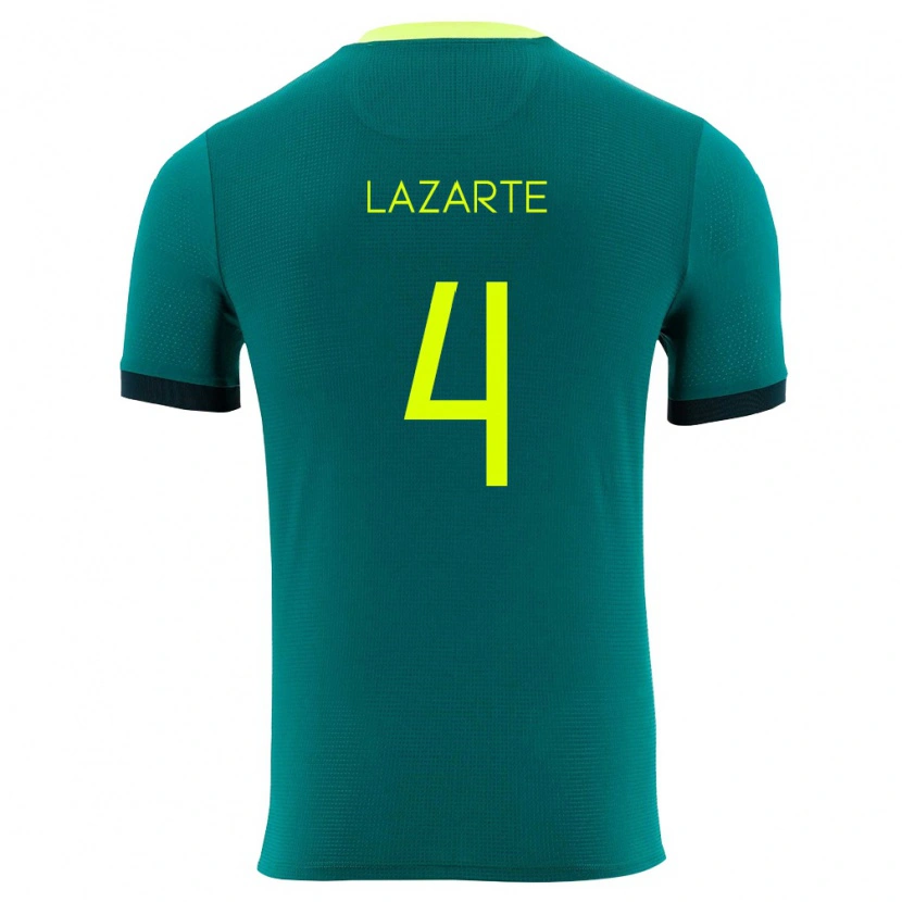 Danxen Kid Bolivia Julio Lazarte #4 Green Yellow Black Home Jersey 26-28 T-Shirt
