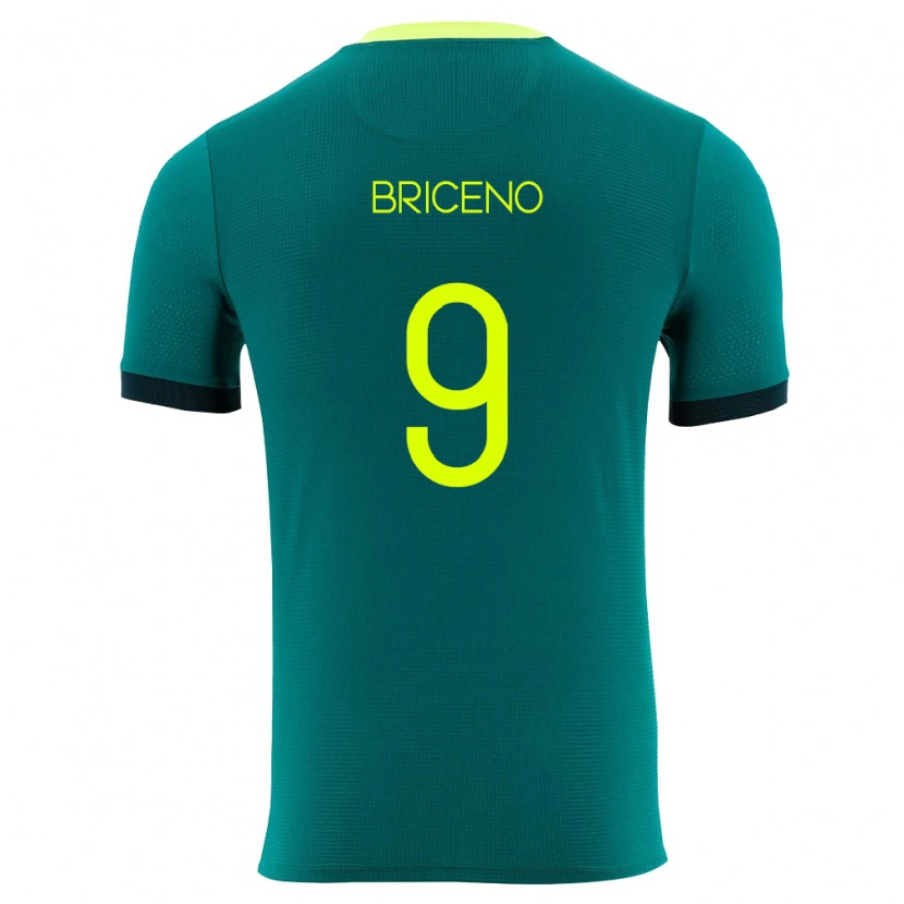 Danxen Kid Bolivia José Briceño #9 Green Yellow Black Home Jersey 26-28 T-Shirt