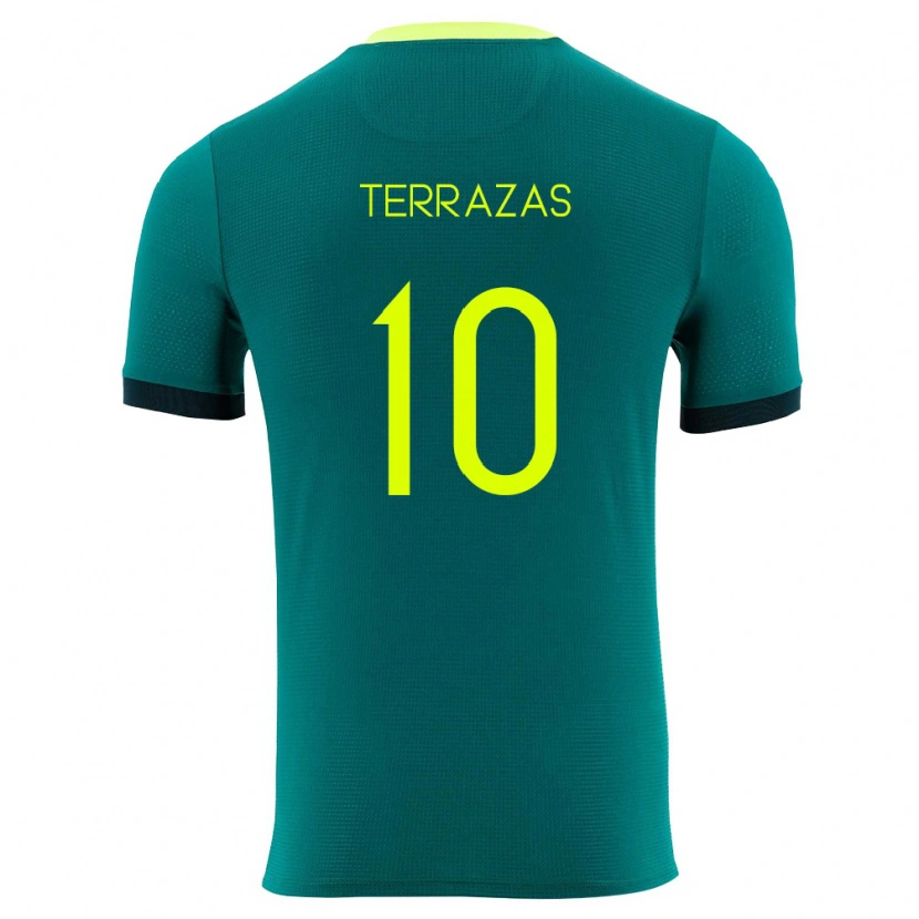 Danxen Kid Bolivia Adalid Terrazas #10 Green Yellow Black Home Jersey 26-28 T-Shirt