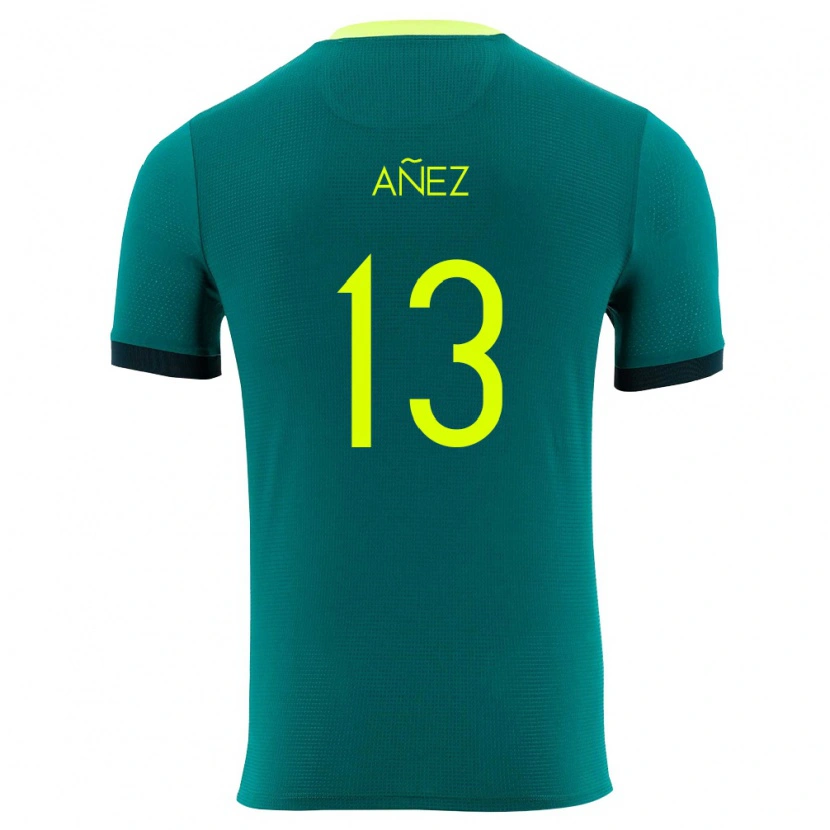 Danxen Kid Bolivia Percy Añez #13 Green Yellow Black Home Jersey 26-28 T-Shirt