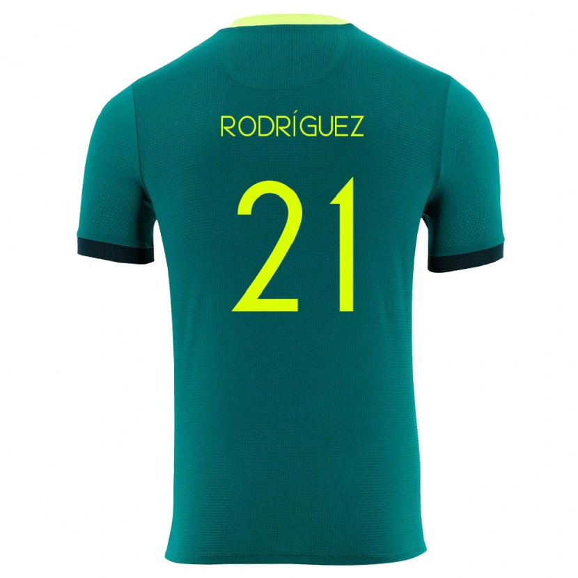 Danxen Kid Bolivia Mark Rodríguez #21 Green Yellow Black Home Jersey 26-28 T-Shirt