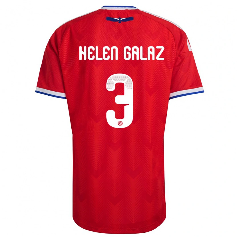 Danxen Kid Chile Su Helen Galaz #3 Red White Blue Home Jersey 26-28 T-Shirt
