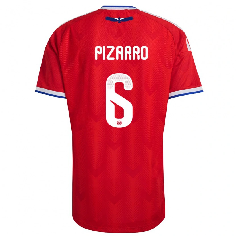 Danxen Kid Chile Vicente Pizarro #6 Red White Blue Home Jersey 26-28 T-Shirt
