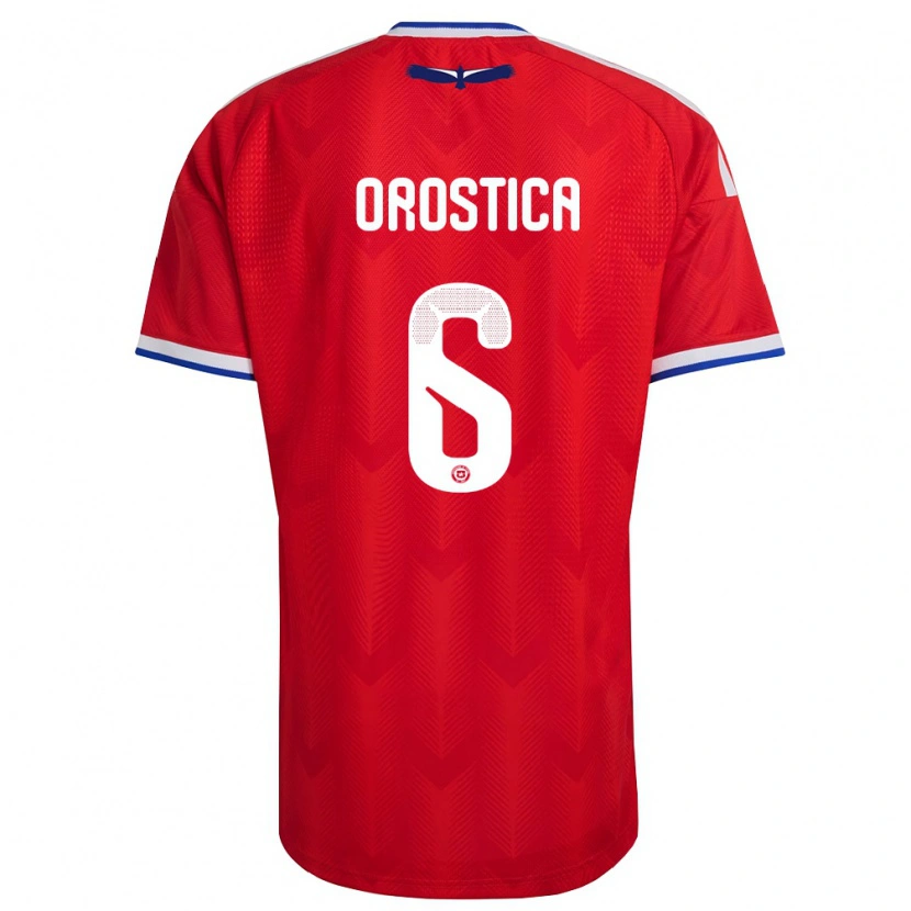 Danxen Kid Chile Baltazar Orostica #6 Red White Blue Home Jersey 26-28 T-Shirt