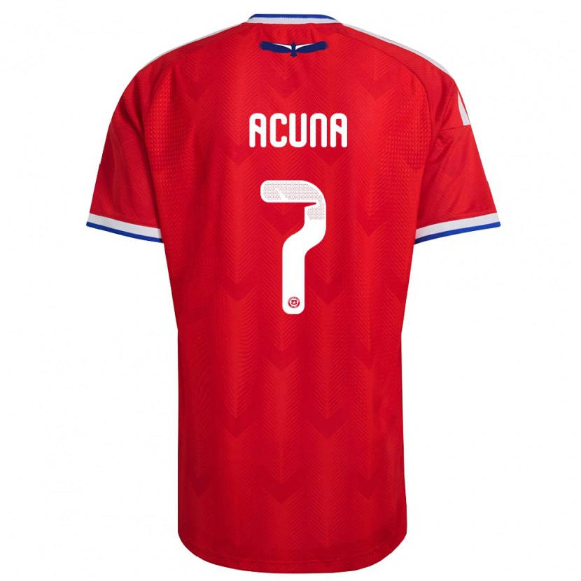 Danxen Kid Chile Yenny Acuña #7 Red White Blue Home Jersey 26-28 T-Shirt