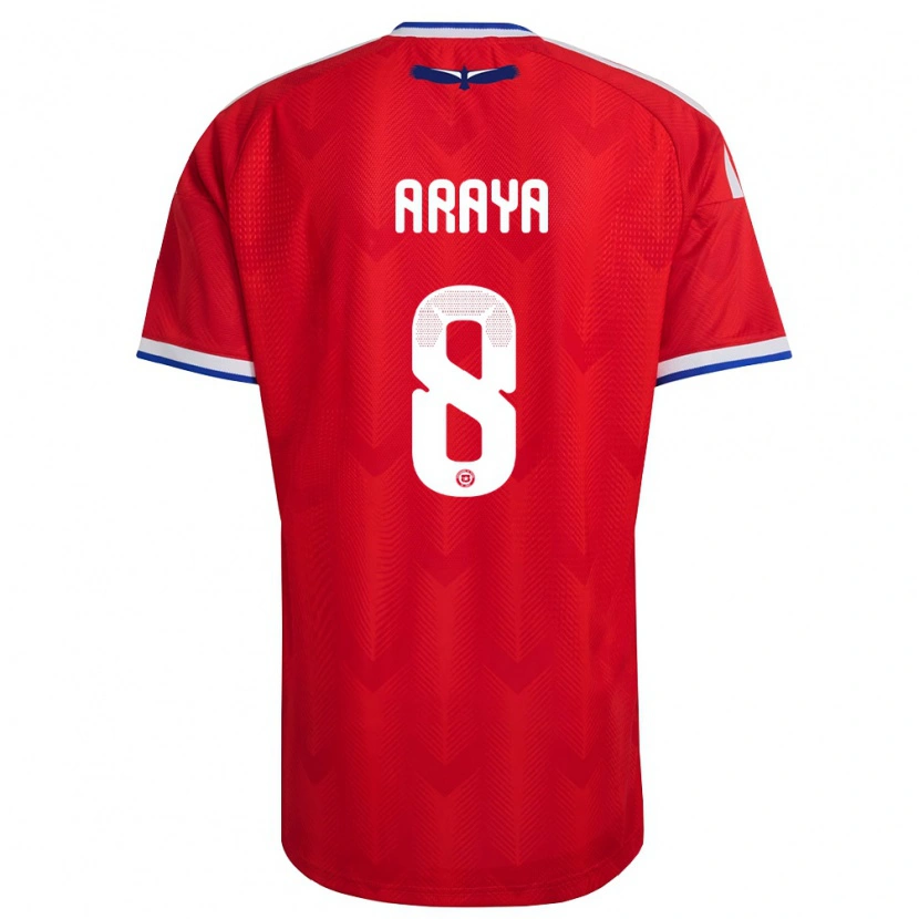 Danxen Kid Chile Karen Araya #8 Red White Blue Home Jersey 26-28 T-Shirt