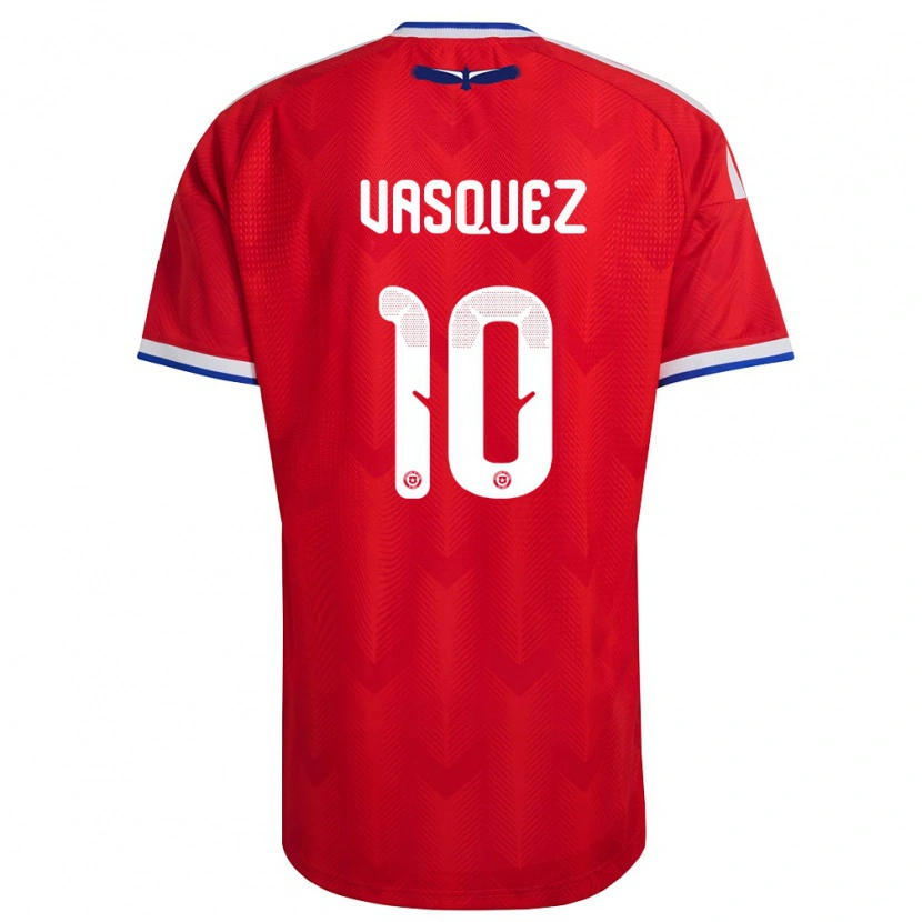 Danxen Kid Chile Ignacio Vásquez #10 Red White Blue Home Jersey 26-28 T-Shirt