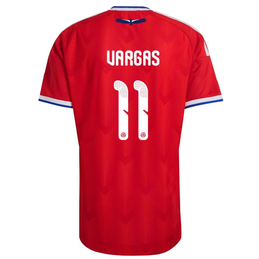 Danxen Kid Chile Eduardo Vargas #11 Red White Blue Home Jersey 26-28 T-Shirt