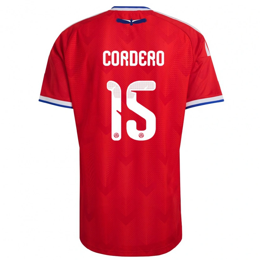 Danxen Kid Chile Renato Cordero #15 Red White Blue Home Jersey 26-28 T-Shirt