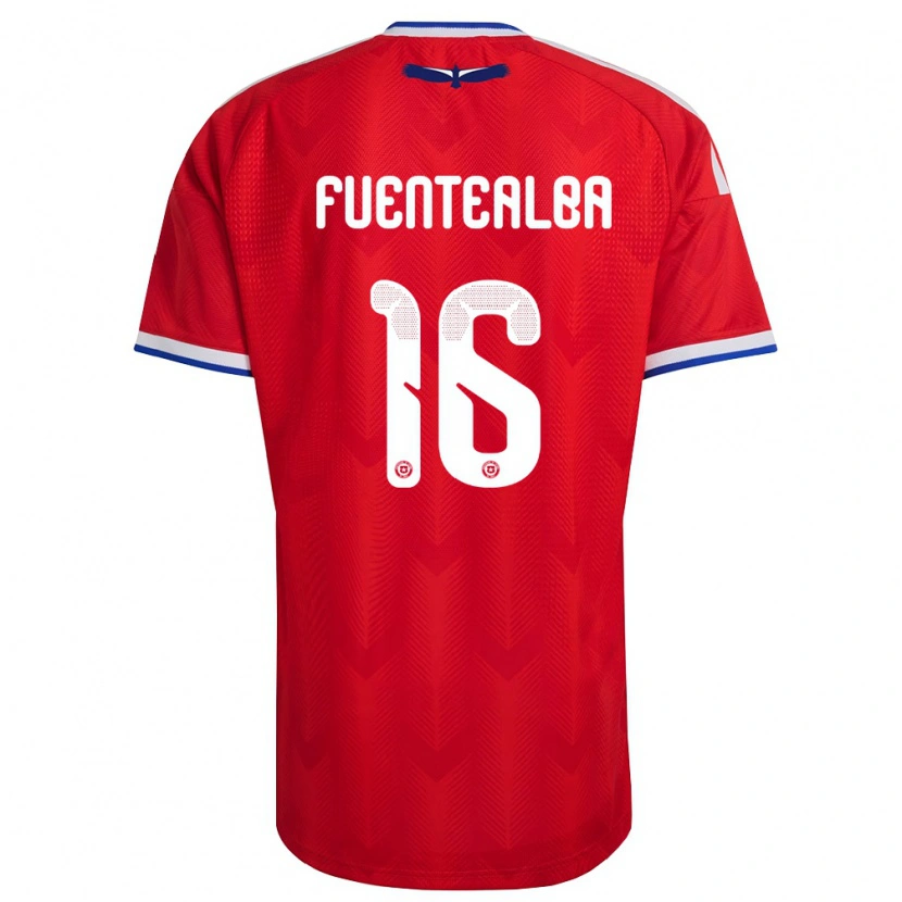 Danxen Kid Chile Jeison Fuentealba #16 Red White Blue Home Jersey 26-28 T-Shirt