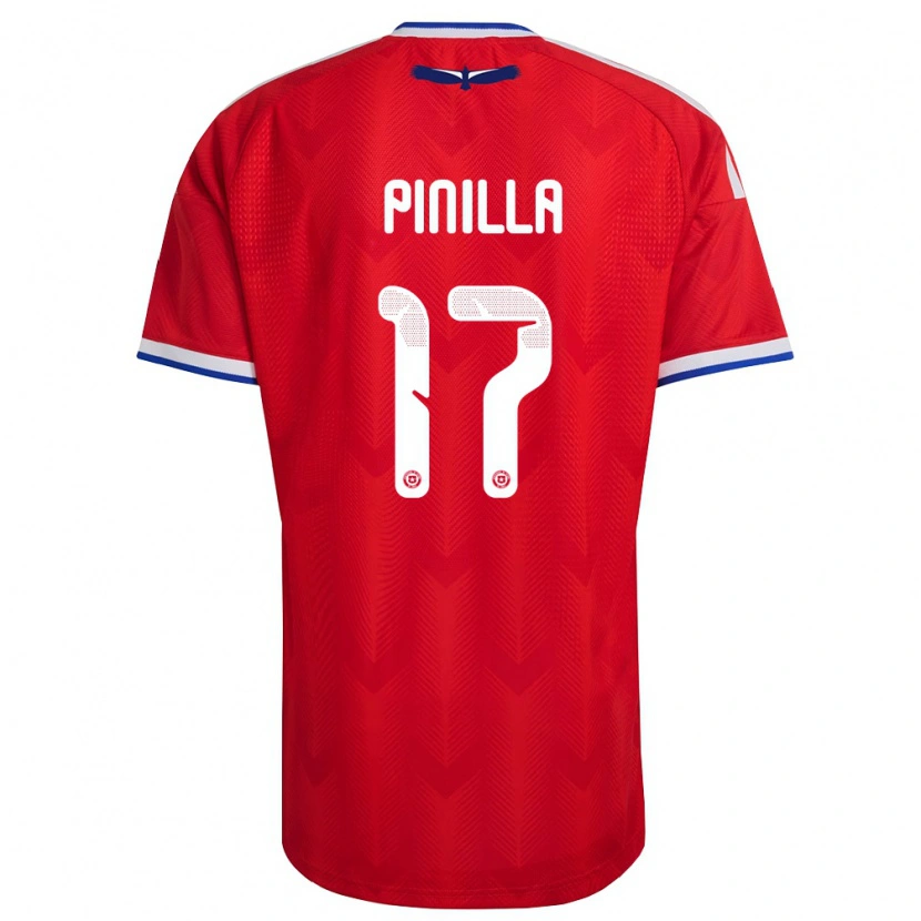 Danxen Kid Chile Fernanda Pinilla #17 Red White Blue Home Jersey 26-28 T-Shirt