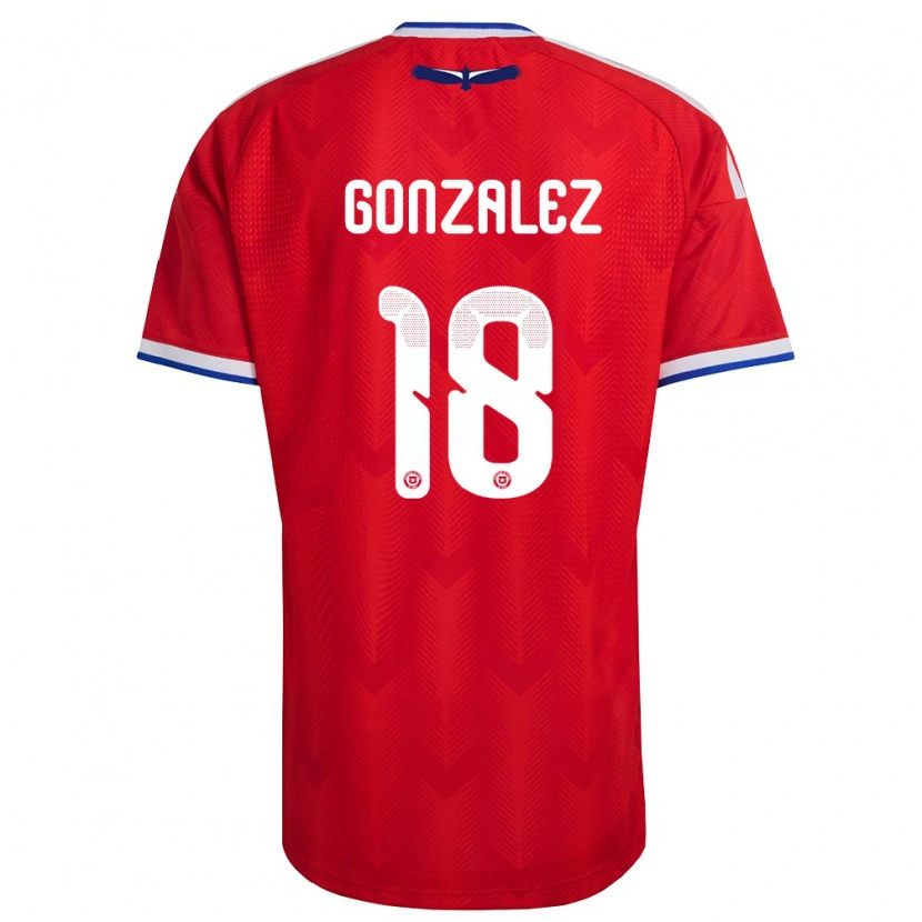Danxen Kid Chile Bryan González #18 Red White Blue Home Jersey 26-28 T-Shirt