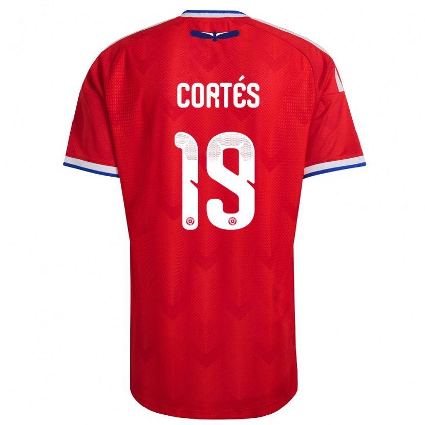 Danxen Kid Chile Jhon Cortés #19 Red White Blue Home Jersey 26-28 T-Shirt