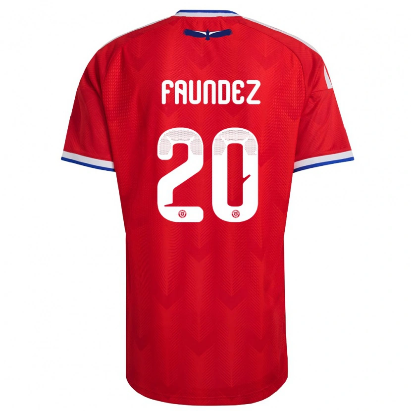 Danxen Kid Chile Felipe Faúndez #20 Red White Blue Home Jersey 26-28 T-Shirt