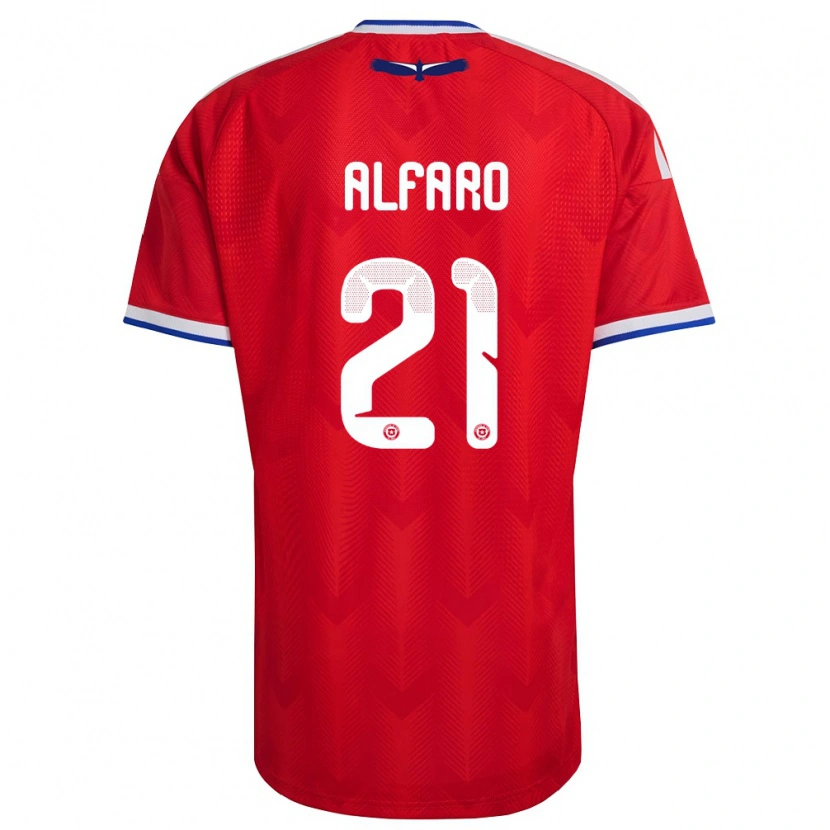 Danxen Kid Chile Julián Alfaro #21 Red White Blue Home Jersey 26-28 T-Shirt