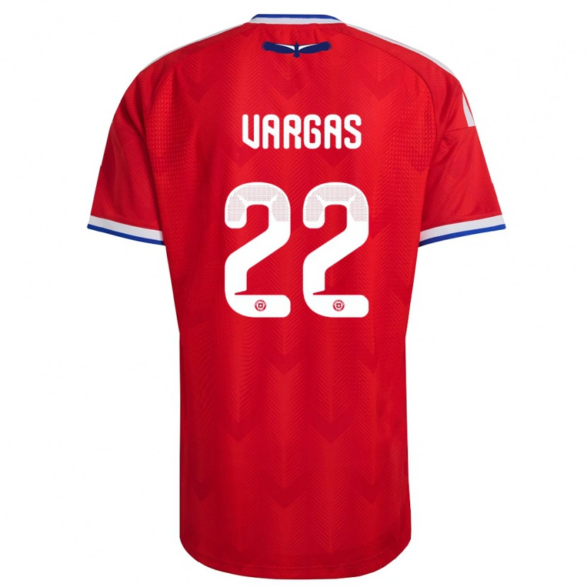 Danxen Kid Chile Diego Vargas #22 Red White Blue Home Jersey 26-28 T-Shirt