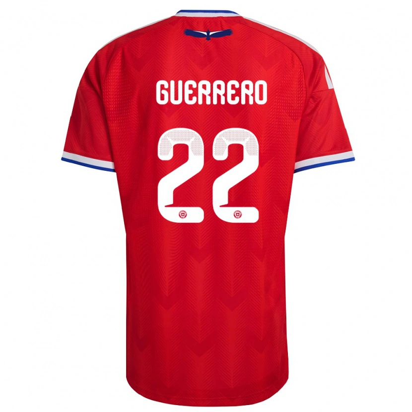 Danxen Kid Chile Kathalina Guerrero #22 Red White Blue Home Jersey 26-28 T-Shirt