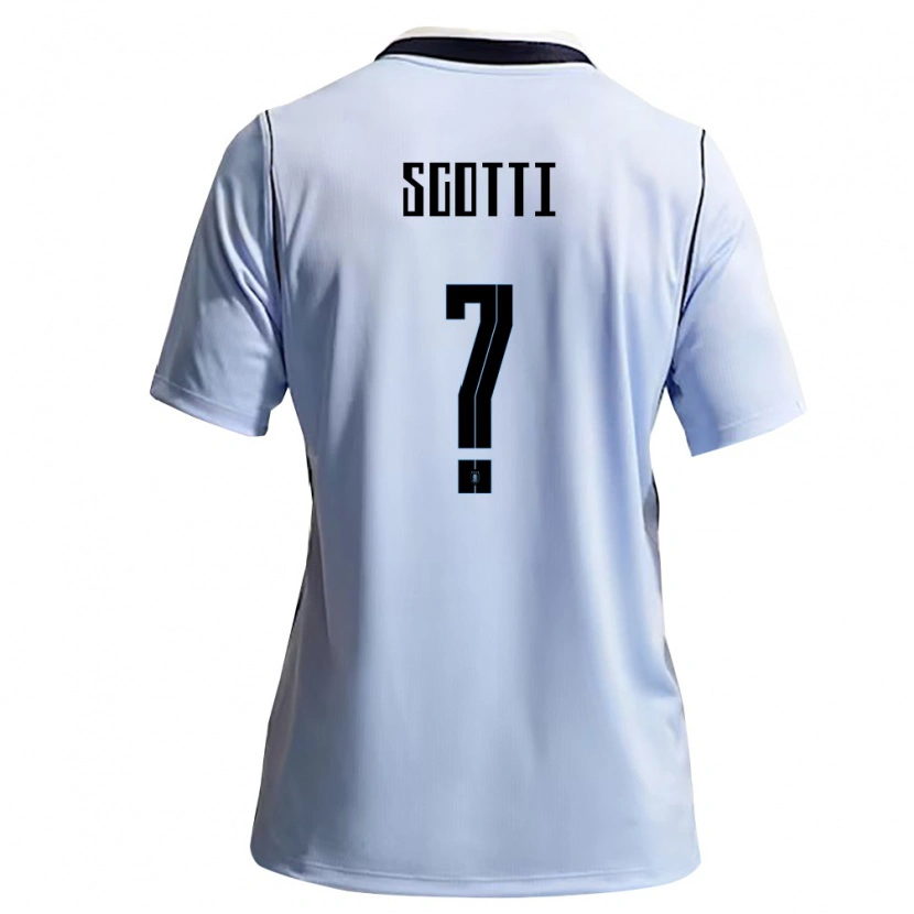 Danxen Kid Uruguay Nicolás Scotti #0 Sky Blue White Home Jersey 26-28 T-Shirt