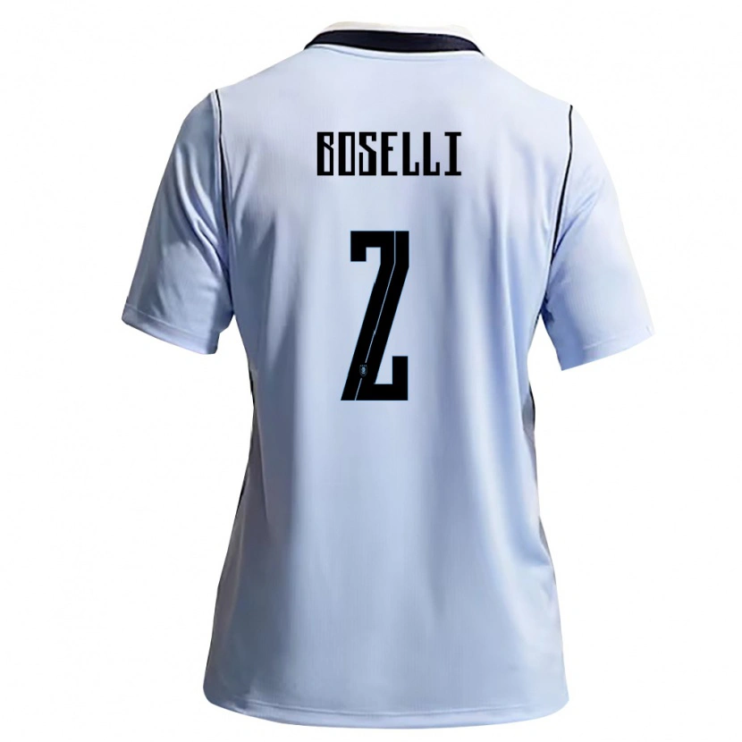 Danxen Kid Uruguay Sebastián Boselli #2 Sky Blue White Home Jersey 26-28 T-Shirt