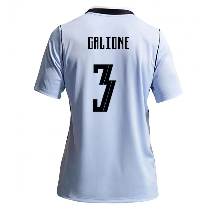 Danxen Kid Uruguay Paolo Calione #3 Sky Blue White Home Jersey 26-28 T-Shirt