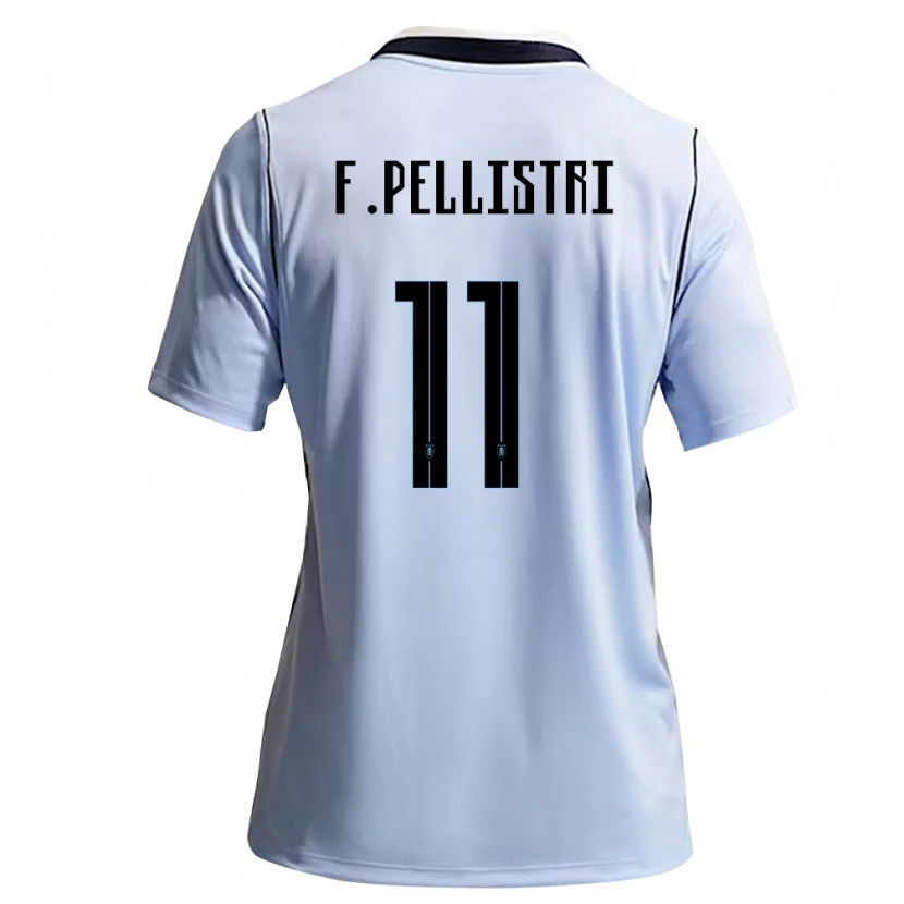 Danxen Kid Uruguay Facundo Pellistri #11 Sky Blue White Home Jersey 26-28 T-Shirt