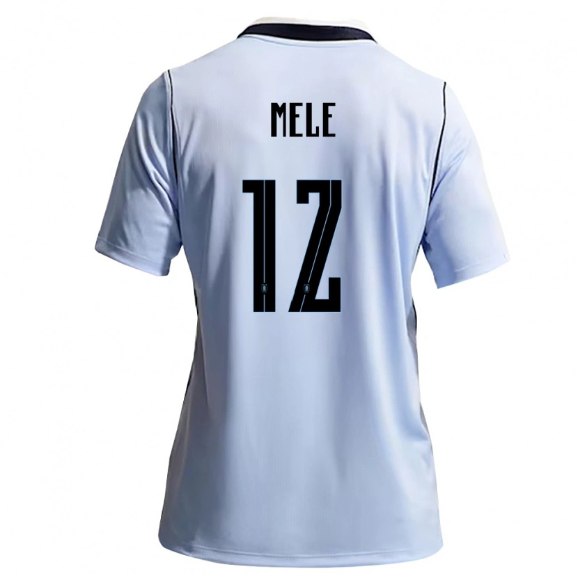 Danxen Kid Uruguay Santiago Mele #12 Sky Blue White Home Jersey 26-28 T-Shirt
