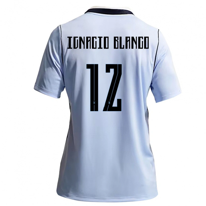 Danxen Kid Uruguay Juan Ignacio Blanco #12 Sky Blue White Home Jersey 26-28 T-Shirt