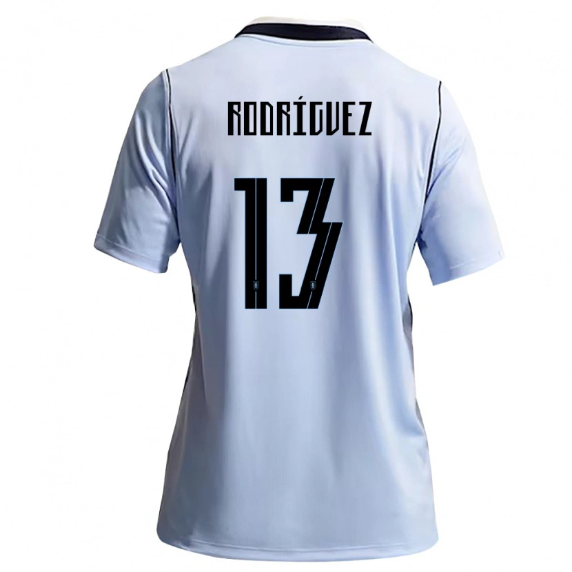 Danxen Kid Uruguay Agustin Rodriguez #13 Sky Blue White Home Jersey 26-28 T-Shirt