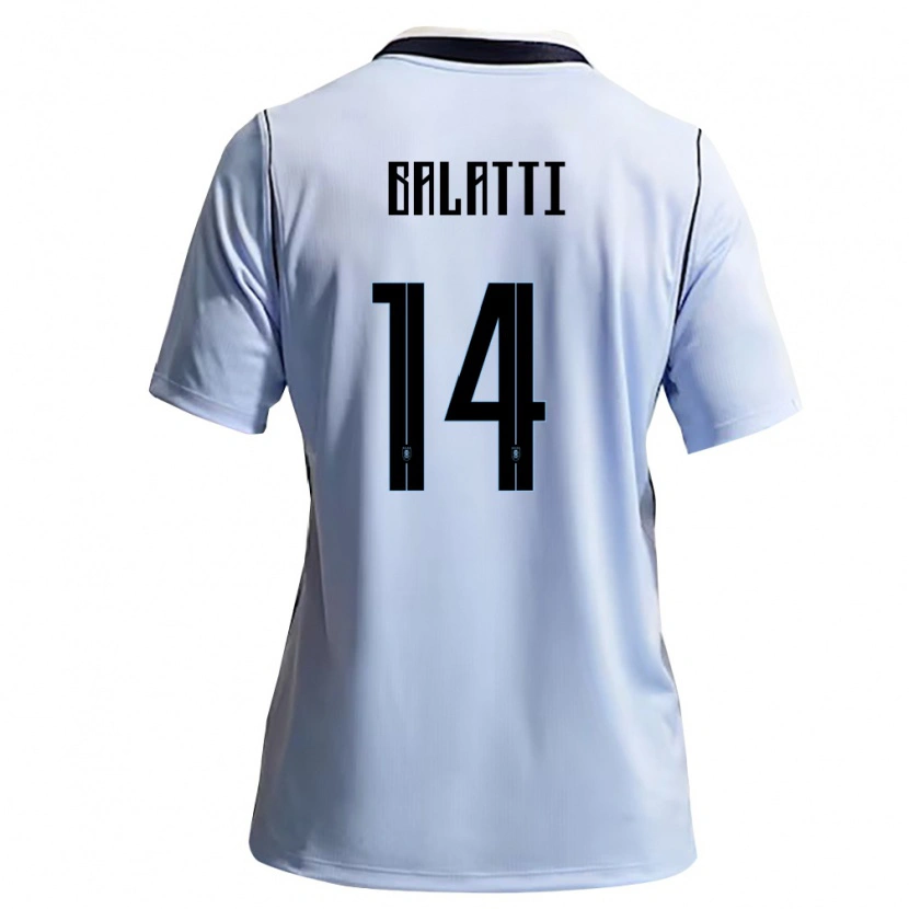 Danxen Kid Uruguay Facundo Balatti #14 Sky Blue White Home Jersey 26-28 T-Shirt