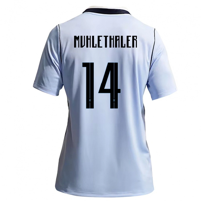 Danxen Kid Uruguay Stiven Muhlethaler #14 Sky Blue White Home Jersey 26-28 T-Shirt