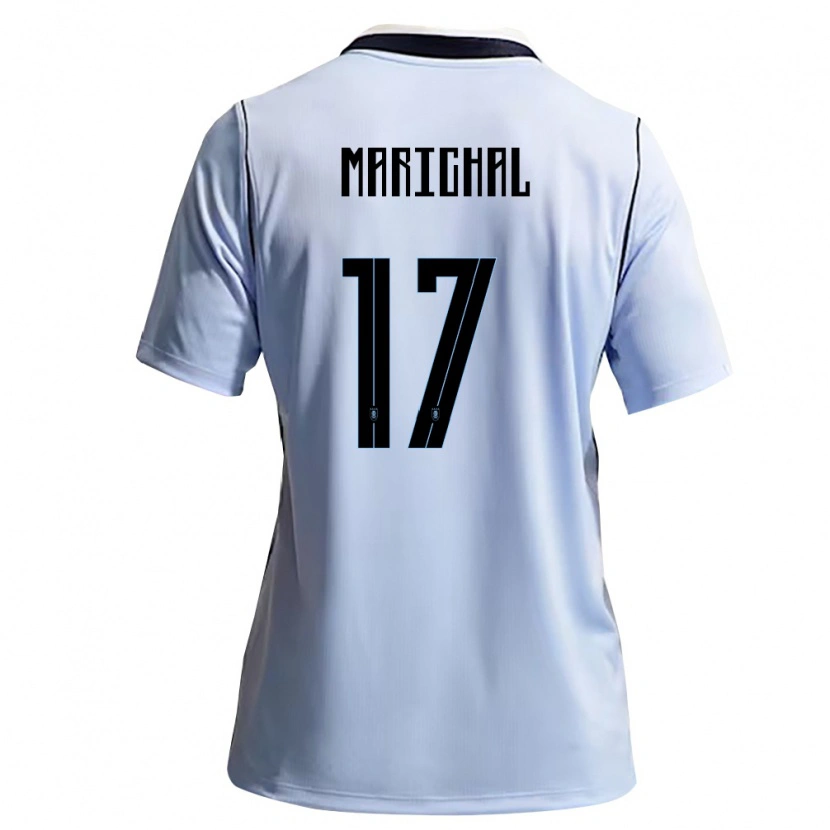 Danxen Kid Uruguay Mauro Marichal #17 Sky Blue White Home Jersey 26-28 T-Shirt