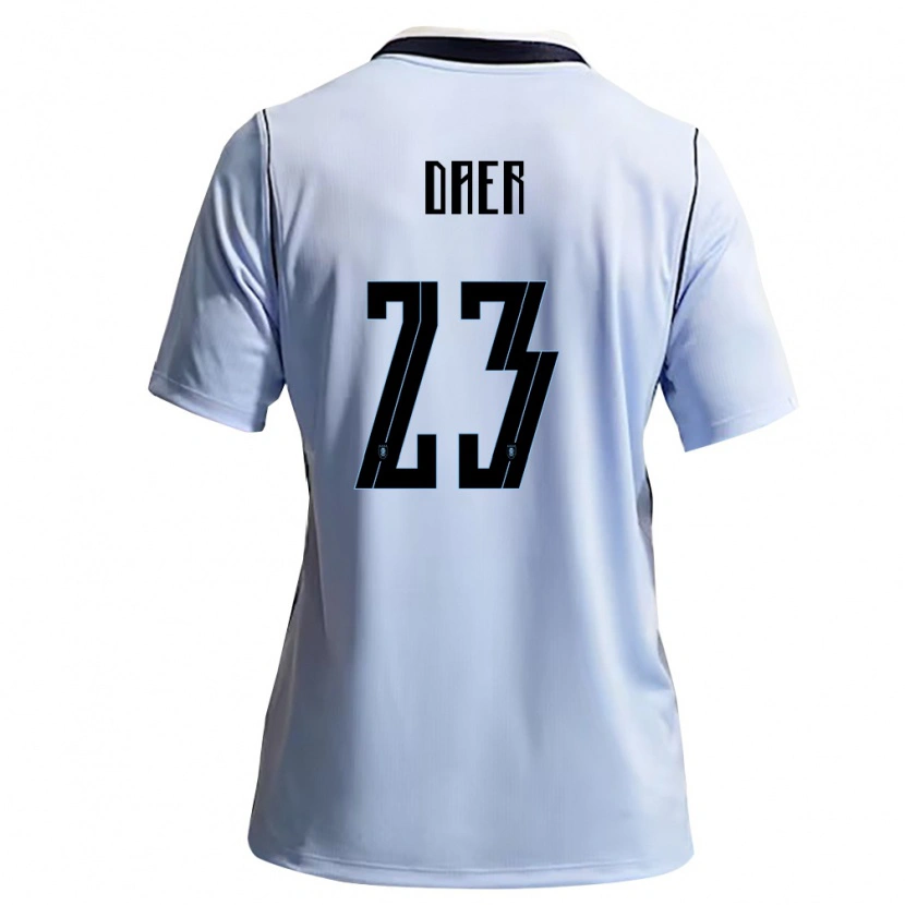 Danxen Kid Uruguay Zulma Daer #23 Sky Blue White Home Jersey 26-28 T-Shirt