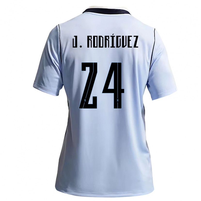 Danxen Kid Uruguay José Luis Rodríguez #24 Sky Blue White Home Jersey 26-28 T-Shirt