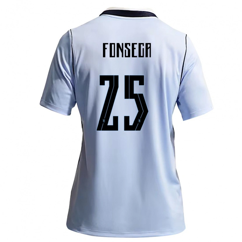 Danxen Kid Uruguay Nicolás Fonseca #25 Sky Blue White Home Jersey 26-28 T-Shirt