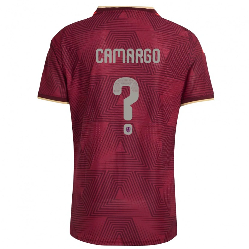 Danxen Kid Venezuela Jesús Camargo #0 Burgundy Gold Yellow Home Jersey 26-28 T-Shirt