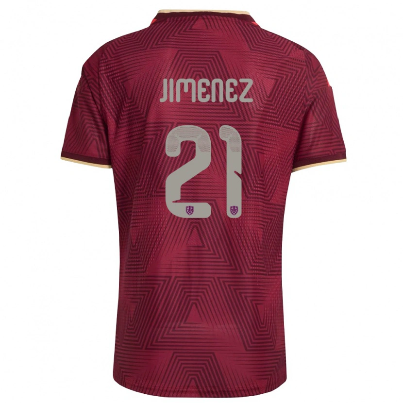 Danxen Kid Venezuela Marianyela Jiménez #21 Burgundy Gold Yellow Home Jersey 26-28 T-Shirt