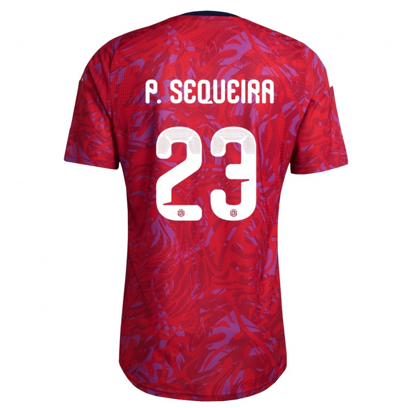 Danxen Kid Costa Rica Patrick Sequeira #23 Red Purple Navy Home Jersey 26-28 T-Shirt