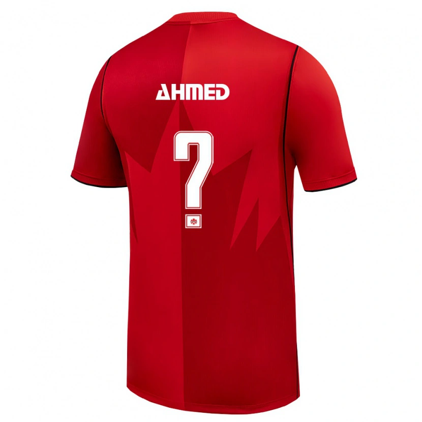 Danxen Kid Canada Ali Ahmed #0 Red White Home Jersey 26-28 T-Shirt