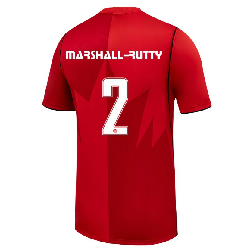 Danxen Kid Canada Jahkeele Marshall-Rutty #2 Red White Home Jersey 26-28 T-Shirt