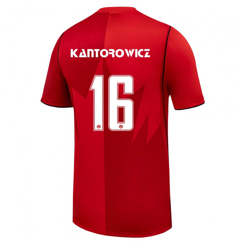 Danxen Kid Canada Dominic Kantorowicz #16 Red White Home Jersey 26-28 T-Shirt