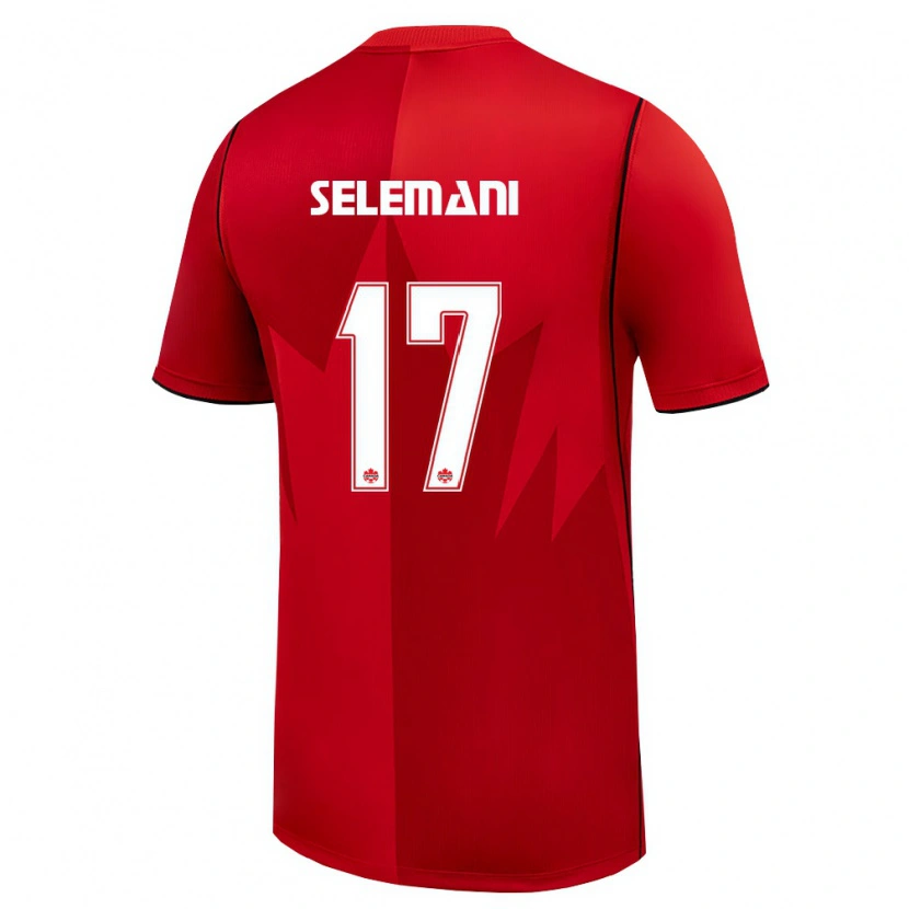 Danxen Kid Canada Johnny Selemani #17 Red White Home Jersey 26-28 T-Shirt
