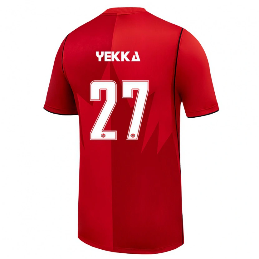Danxen Kid Canada Sura Yekka #27 Red White Home Jersey 26-28 T-Shirt
