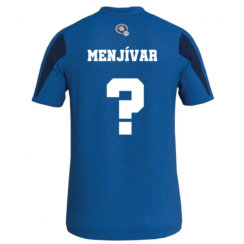 Danxen Kid El Salvador Leonardo Menjívar #0 Blue Navy Home Jersey 26-28 T-Shirt