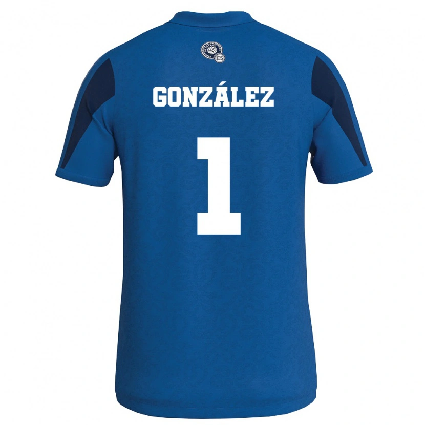 Danxen Kid El Salvador Mario González #1 Blue Navy Home Jersey 26-28 T-Shirt