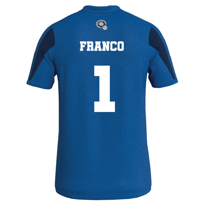 Danxen Kid El Salvador Daniel Franco #1 Blue Navy Home Jersey 26-28 T-Shirt