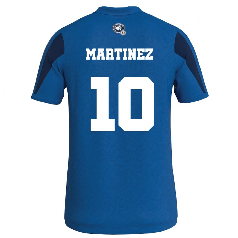 Danxen Kid El Salvador Jefferson Martinez #10 Blue Navy Home Jersey 26-28 T-Shirt
